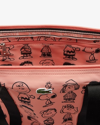 Lacoste x Peanuts Print Canvas Tote