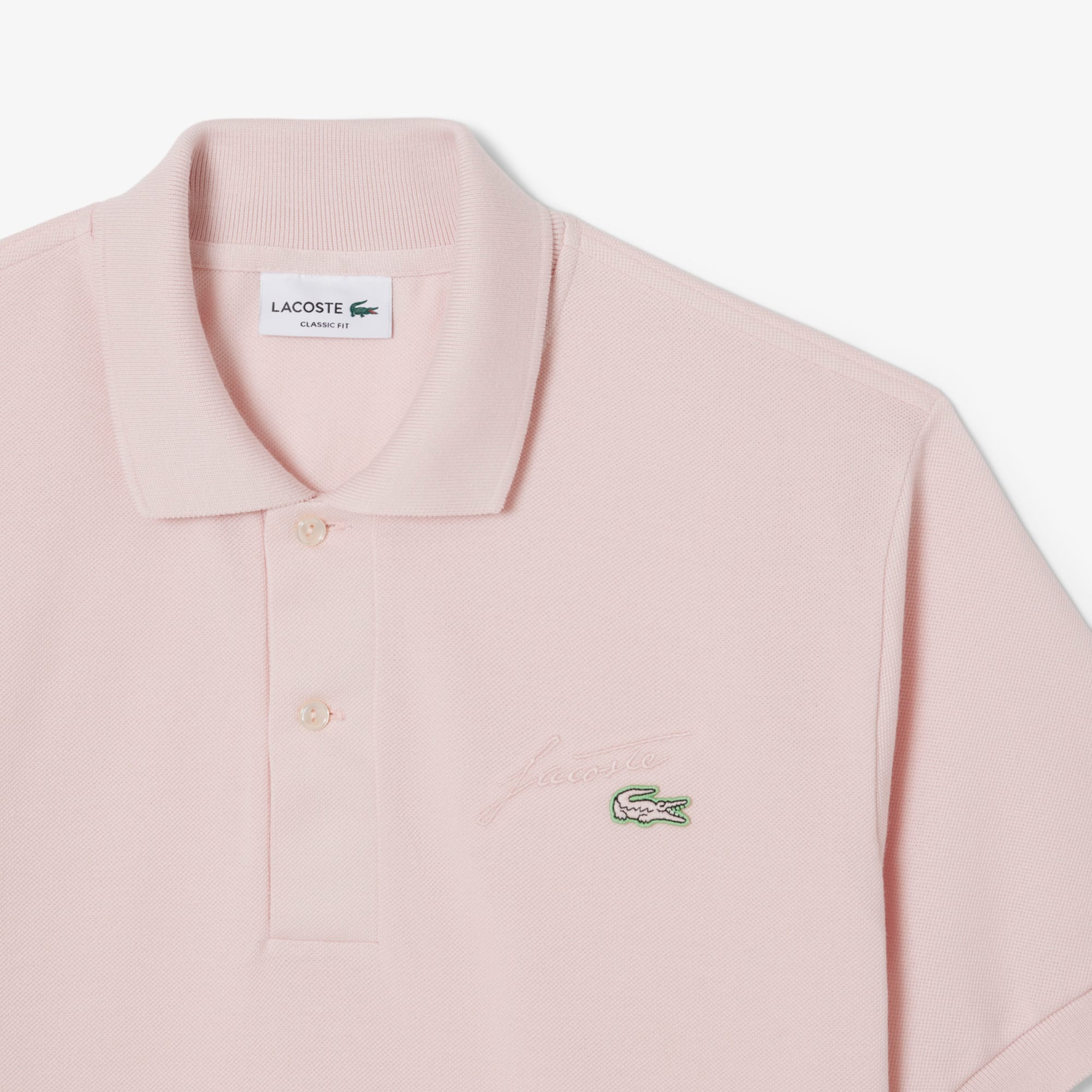 Men's Classic Fit Embroidery Detail Piqué Polo - Polo Shirts - New