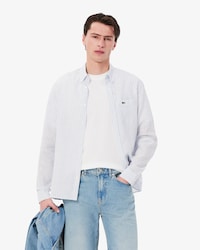 Men's Regular Fit Striped Linen Shirt