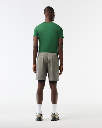 Shorts deportivos ultra secos con forro