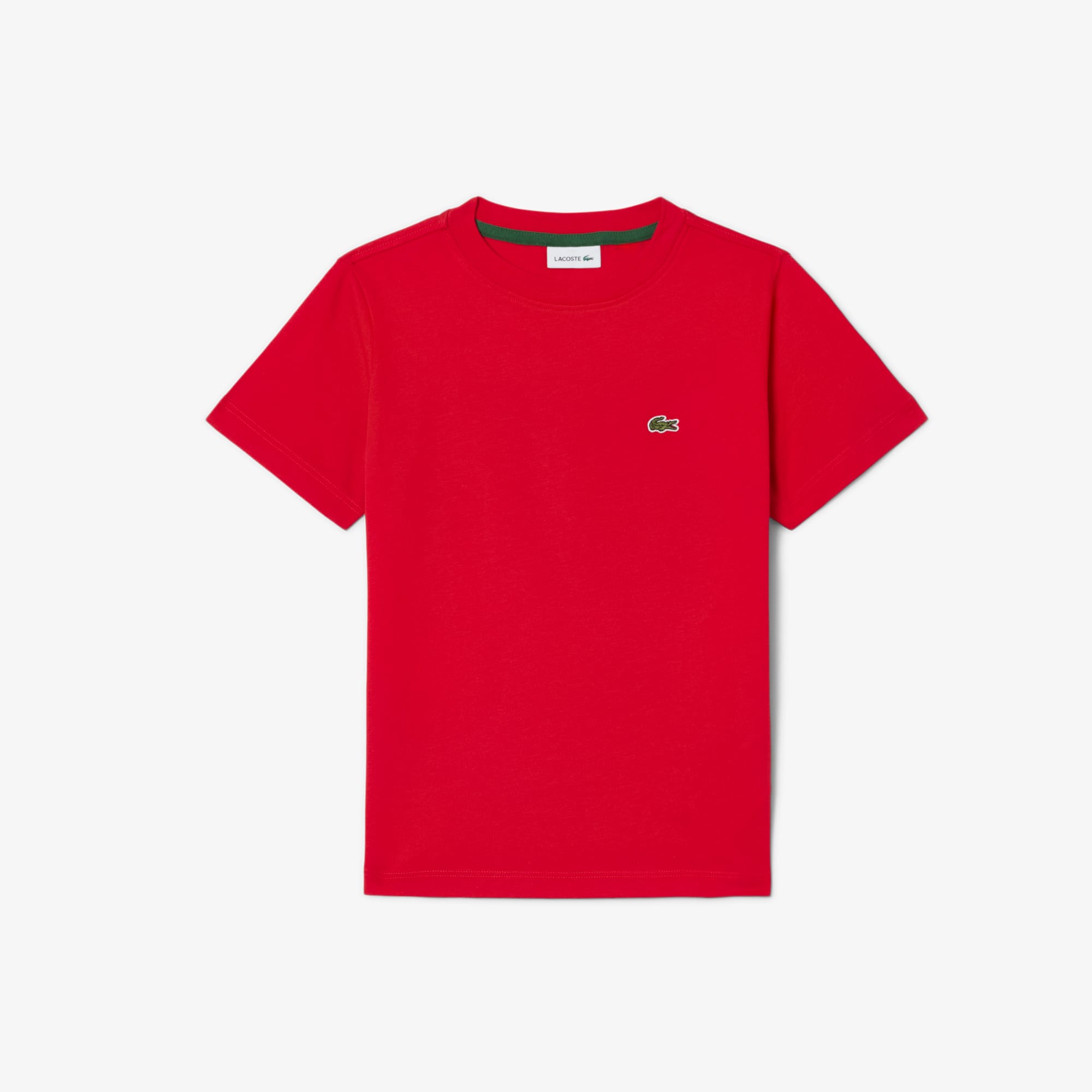 Lacoste Kids' Cotton T-shirt - 10 Years In Red