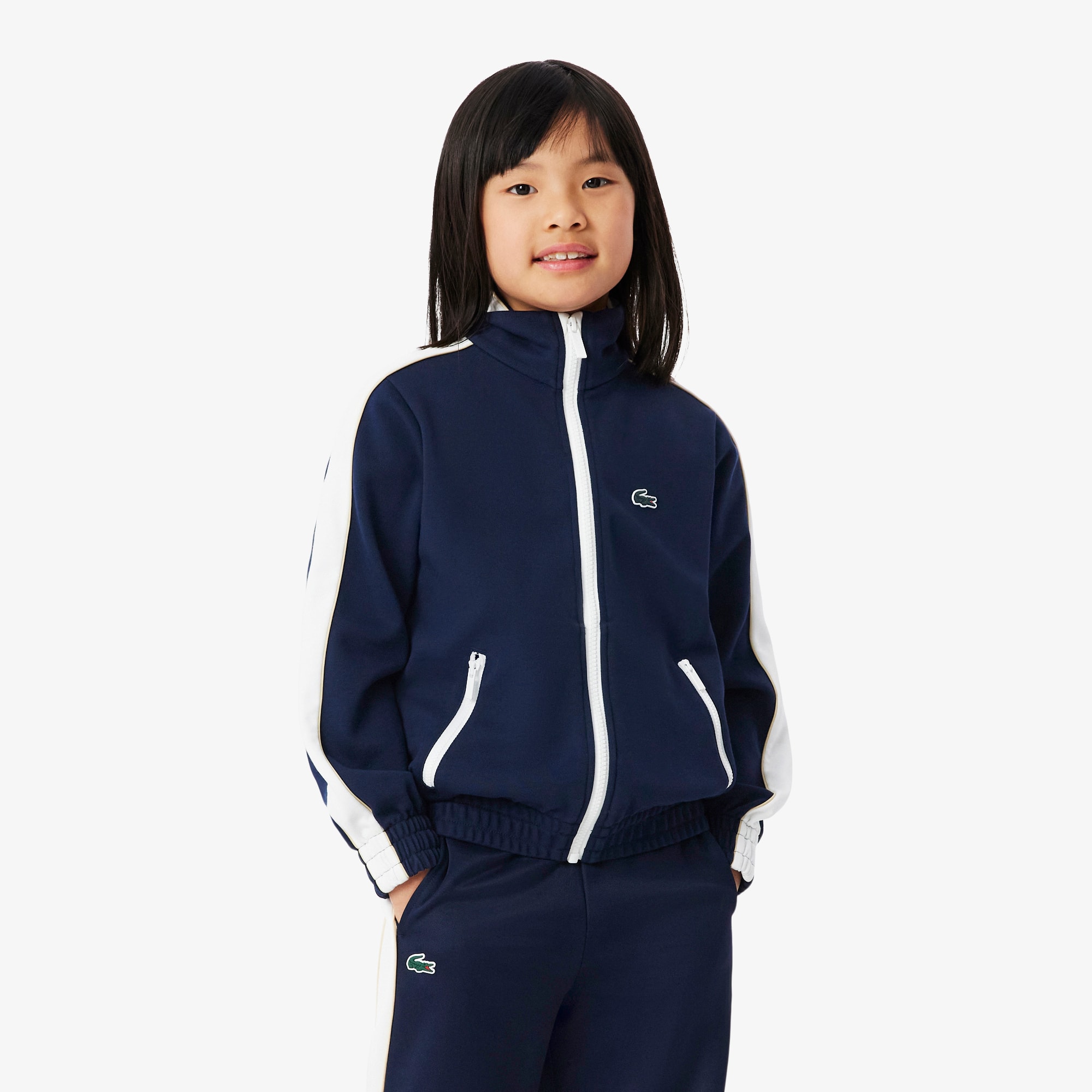 Sport Zip-Up Interlock Piqué Sweatshirt