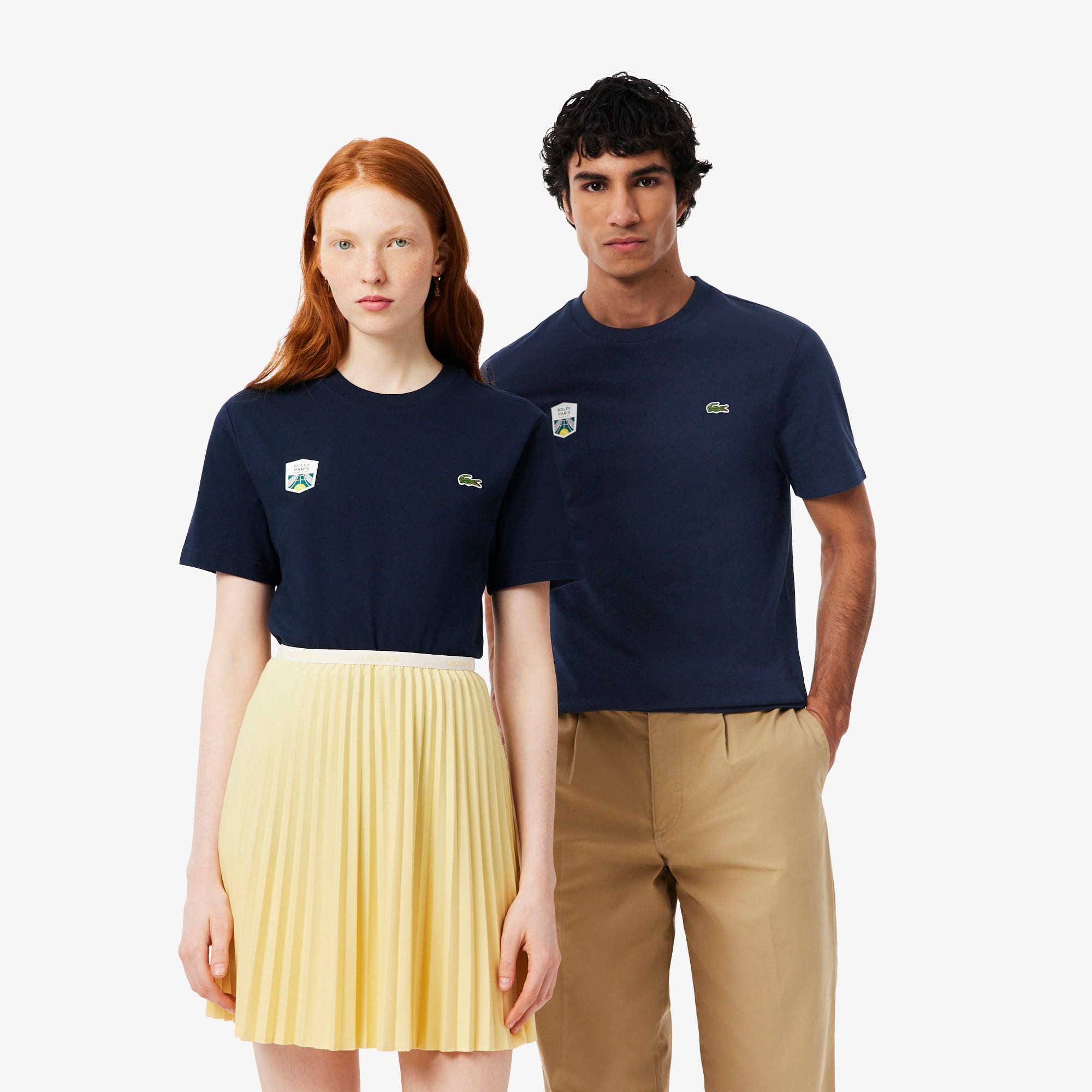 Lacoste Unisex Rolex Paris Masters Edition T-shirt In Blue