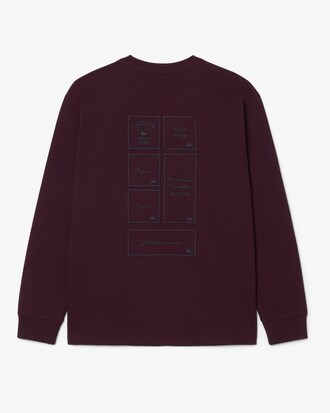 Relaxed Fit Long Sleeved Embroidered T-shirt