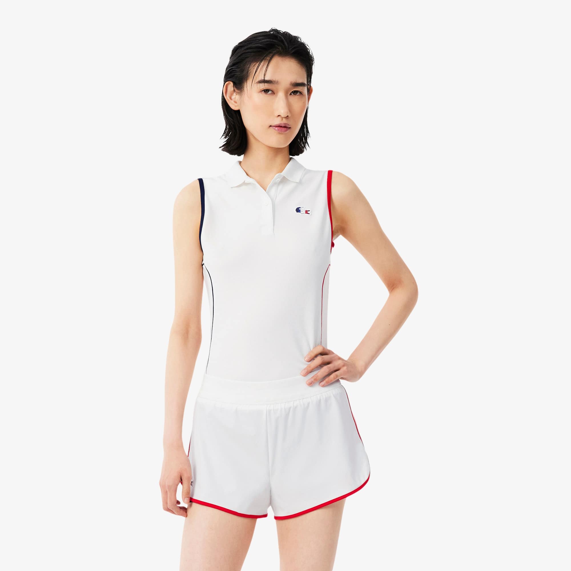 Lacoste French Tennis Team Polo Shirt - L (40) In White