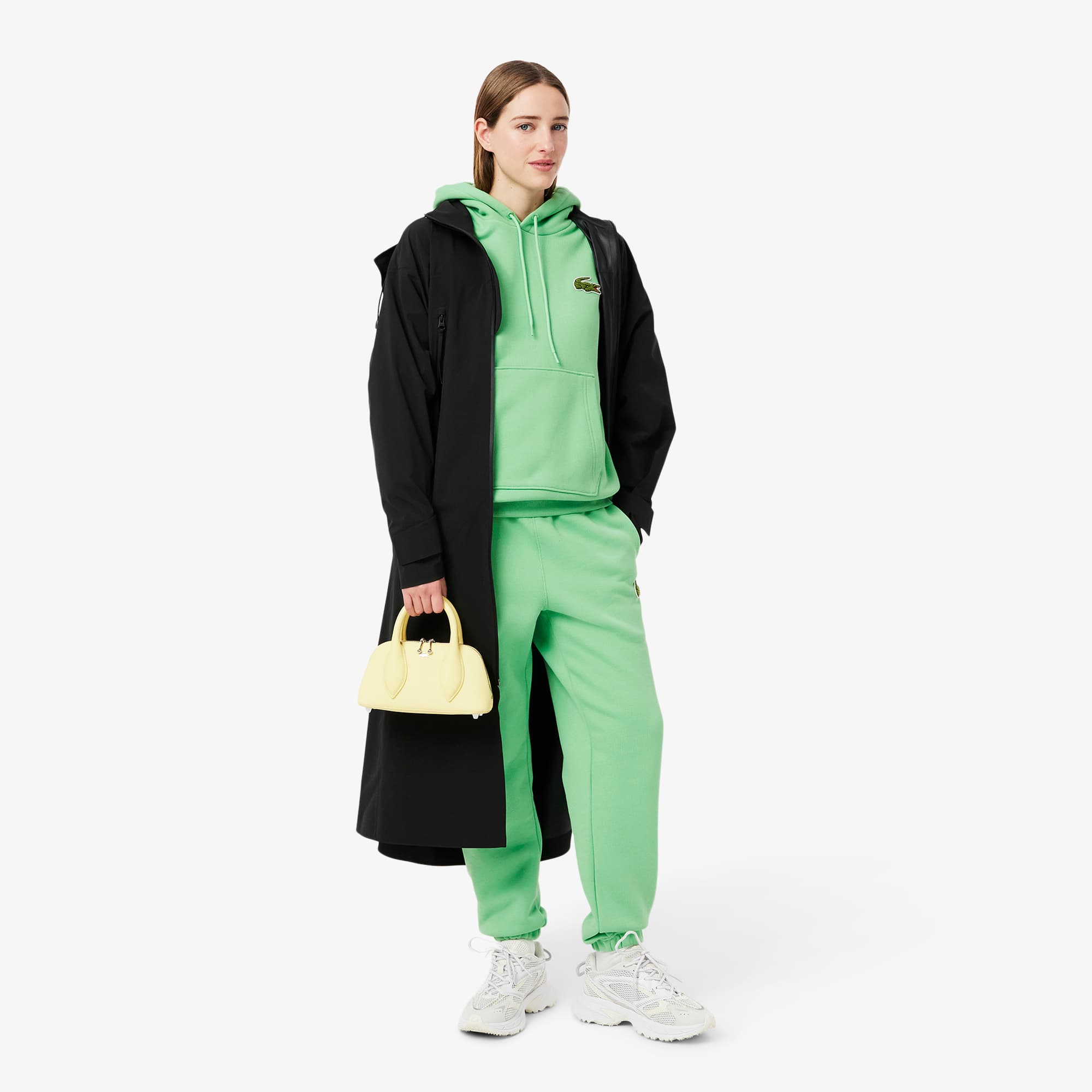 toshページ！ Unisex Loose Fit Badge Accent Hoodie - Sweaters & Sweatshirts