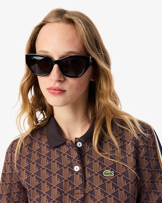 Polo slim fit jacquard monogramme