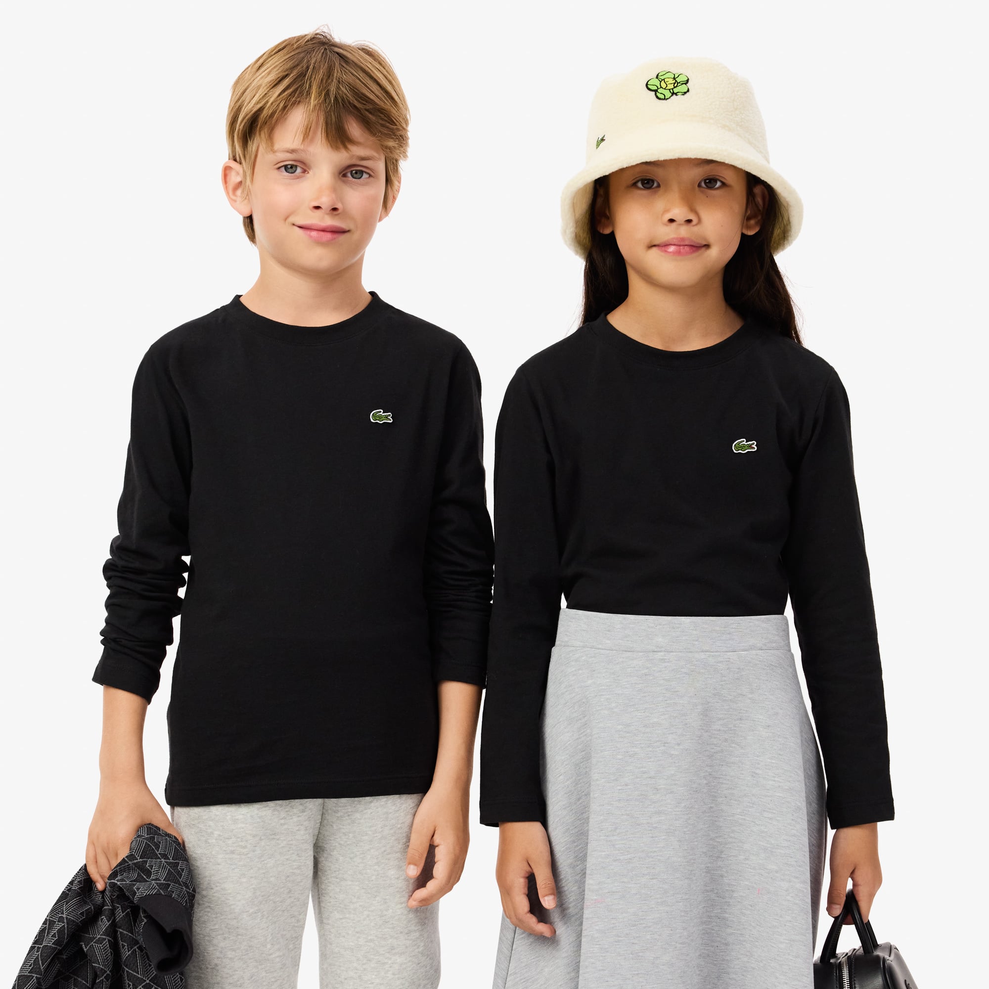 Kids' Long Sleeve Cotton T-Shirt - Teens T-Shirts & Tops