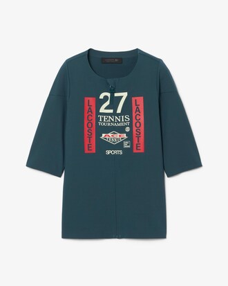 Runway Zipped Printed Stretch T-shirt