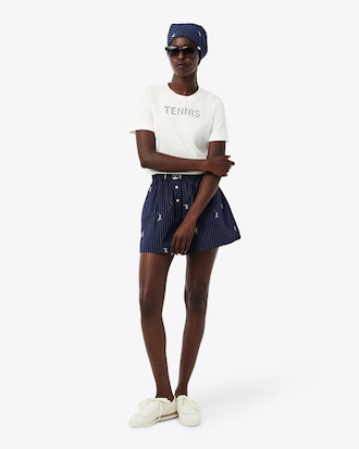 T-shirt broderie Tennis