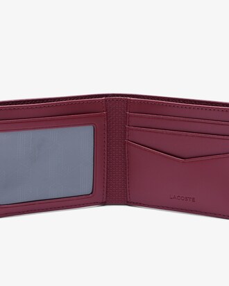 Portefeuille Chantaco en cuir piqu&eacute; uni 3 cartes