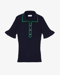 Women&rsquo;s Flounced Sleeve Knit Polo