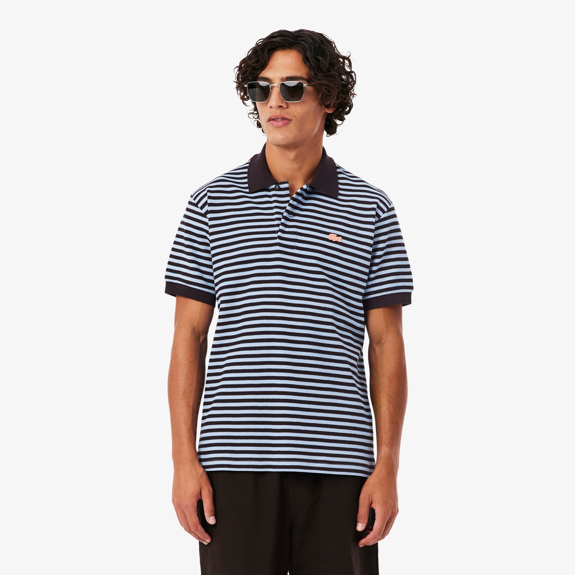 Classic Fit Textured Striped Polo - Polo Shirts - New In 2026