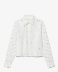 Camisa de Popelina Jacquard Regular Fit