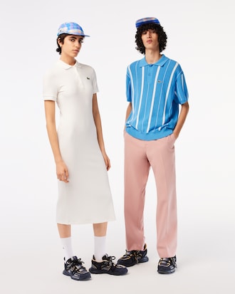 Unisex Lacoste checkerboard cap