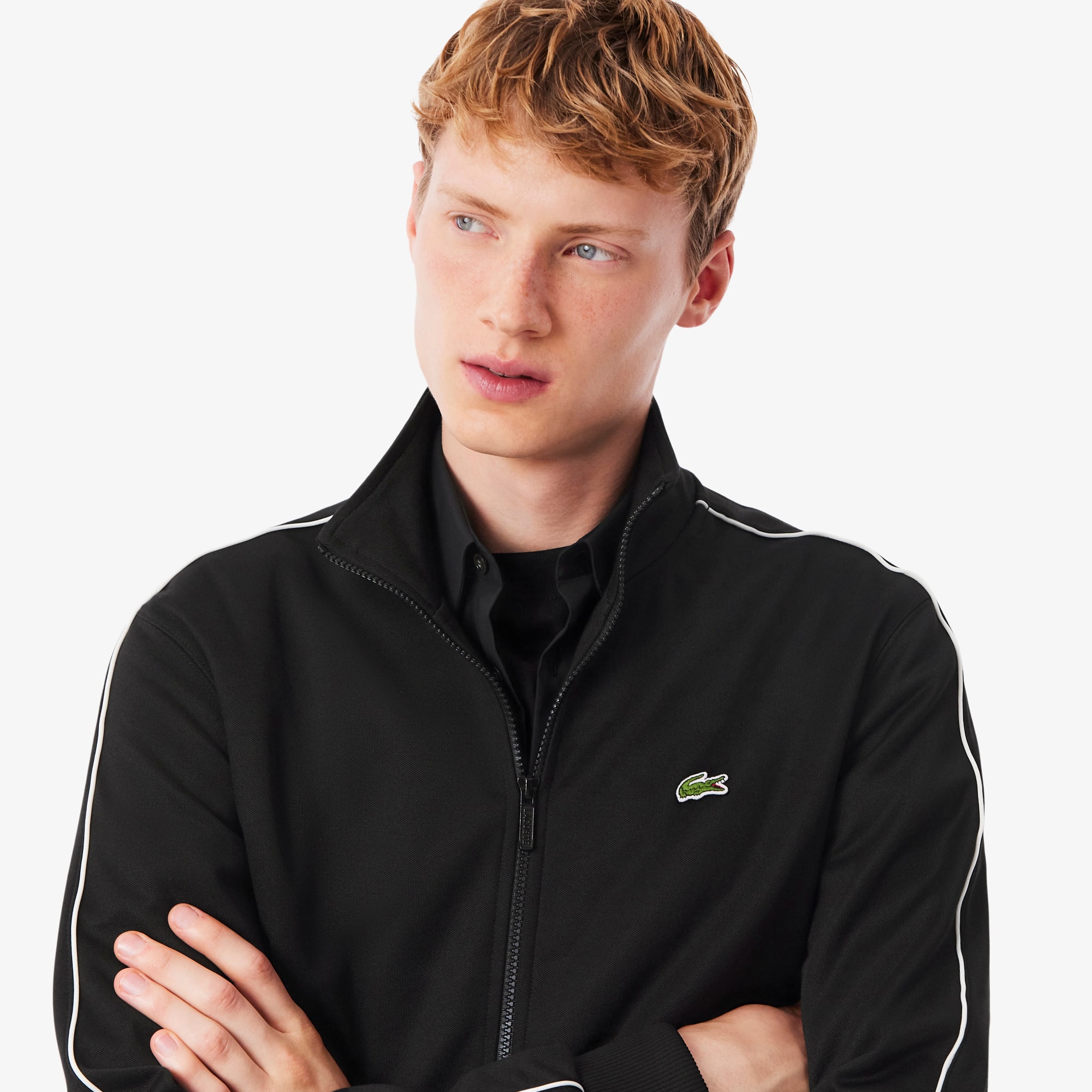 Men's Paris Piqué Zip-Up Track Jacket - Sweaters & Sweatshirts