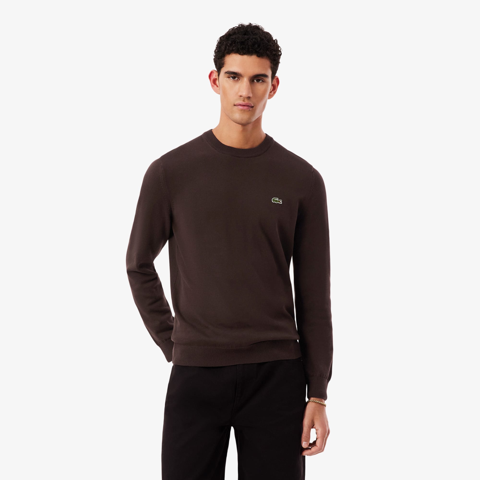 Lacoste Men's Crew Neck Cotton Sweater
