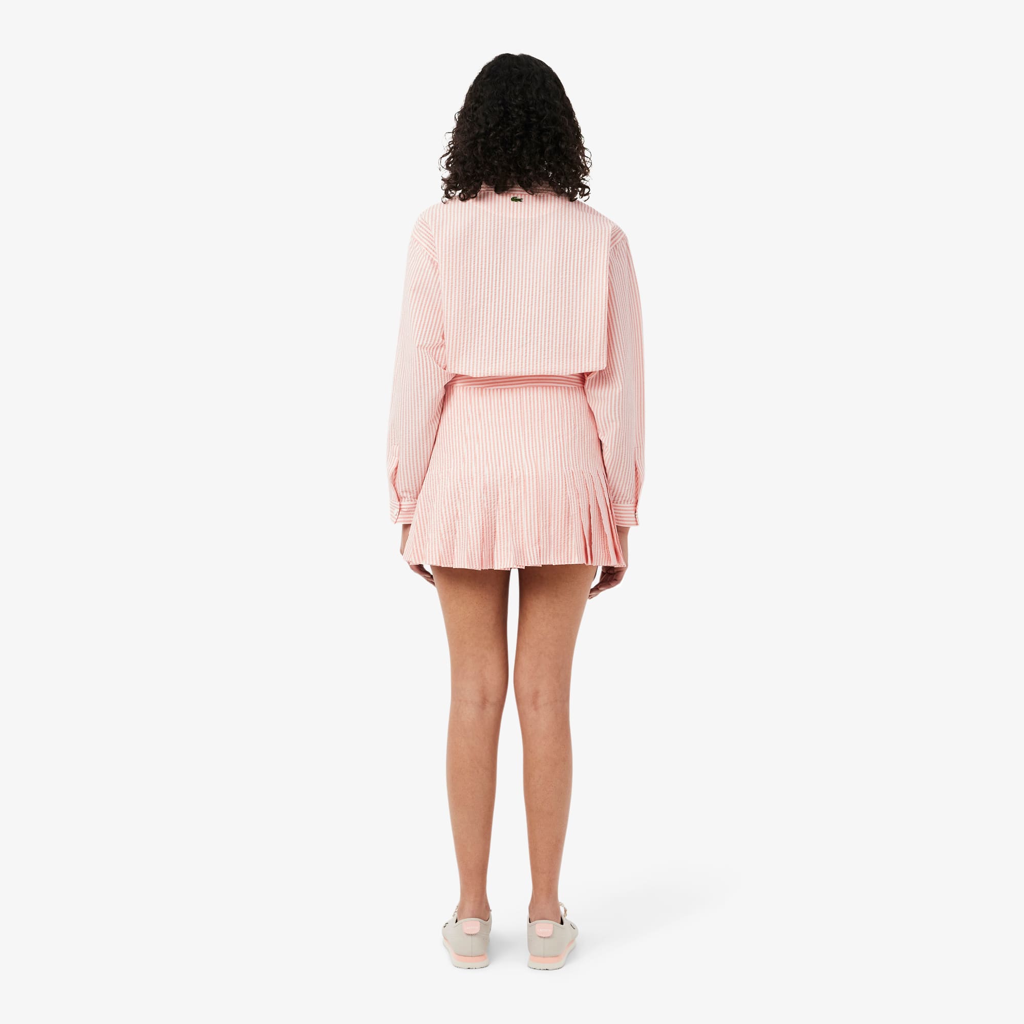 Short Seersucker Wrap Skirt - Shorts & Skirts - New In 2026 | Lacoste
