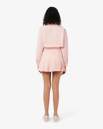 Falda Corta Tipo Seersucker