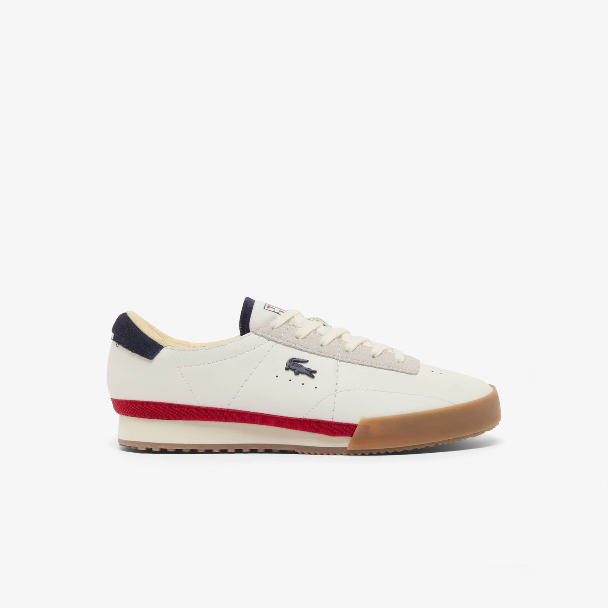 Lacoste Men's Aura Leather Sneakers - 8.5 In White