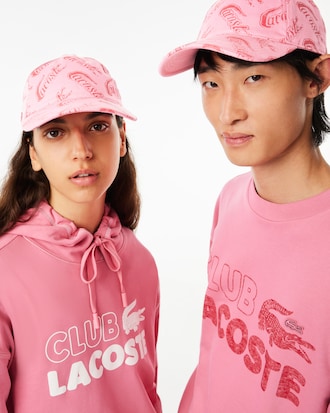 Gorra de estampado vintage de algod&oacute;n org&aacute;nico unisex Lacoste