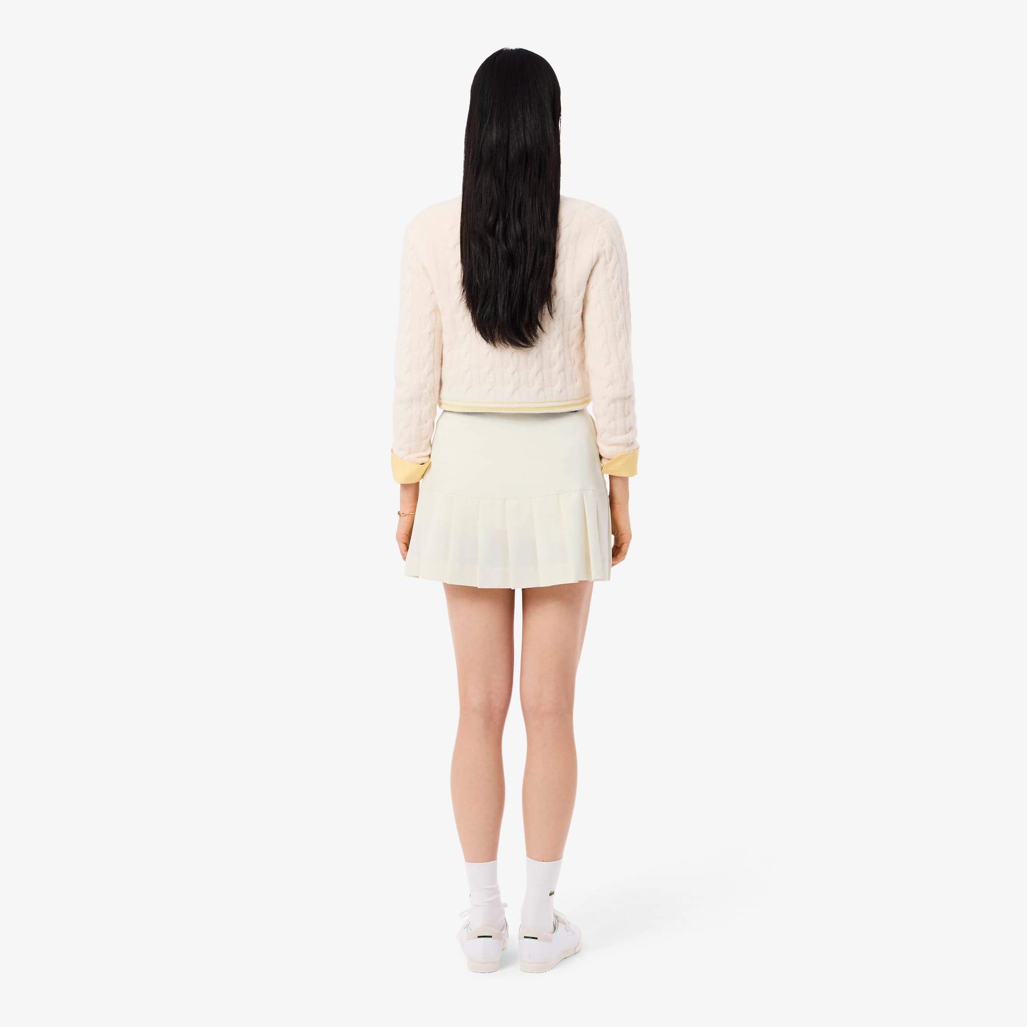 Women's Short Pleated Wool Blend Skirt - Shorts & Skirts - New In
