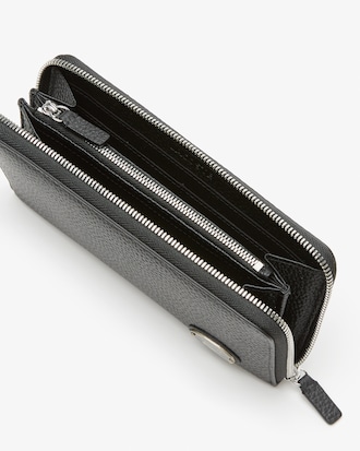 Metal Plate Zip Wallet