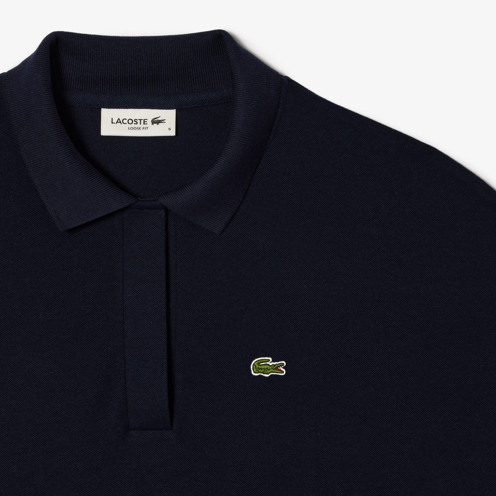 LACOSTE polo shirt navy y2k 海外ガール Women's Relaxed Fit Piqué Polo - Polo Shirts - New In 2025