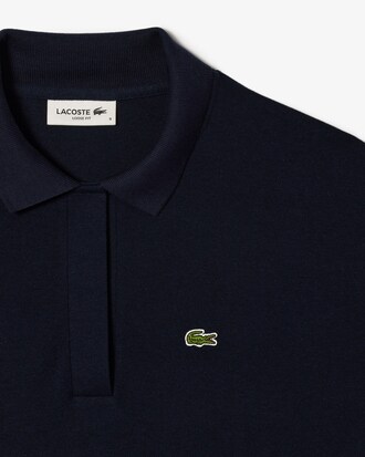 Polo femme relax fit en piqué fluide