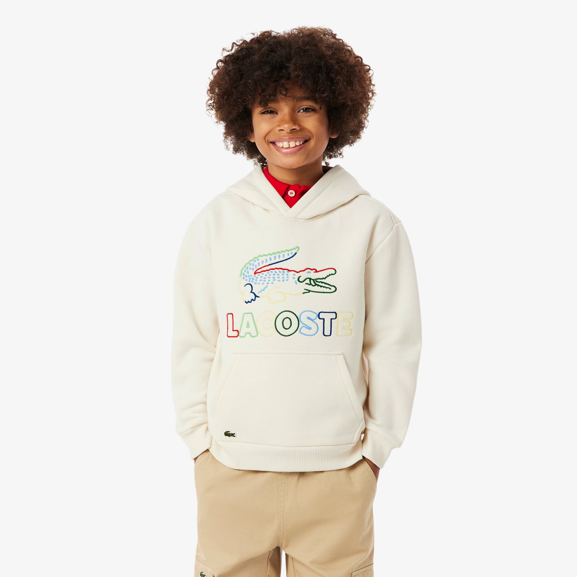 Lacoste Crocodile Print Hoodie