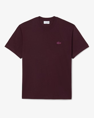 Playera de Tejido Jersey con Cocodrilo Metalizado
