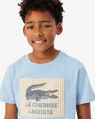 Badge Accent Cotton T-Shirt