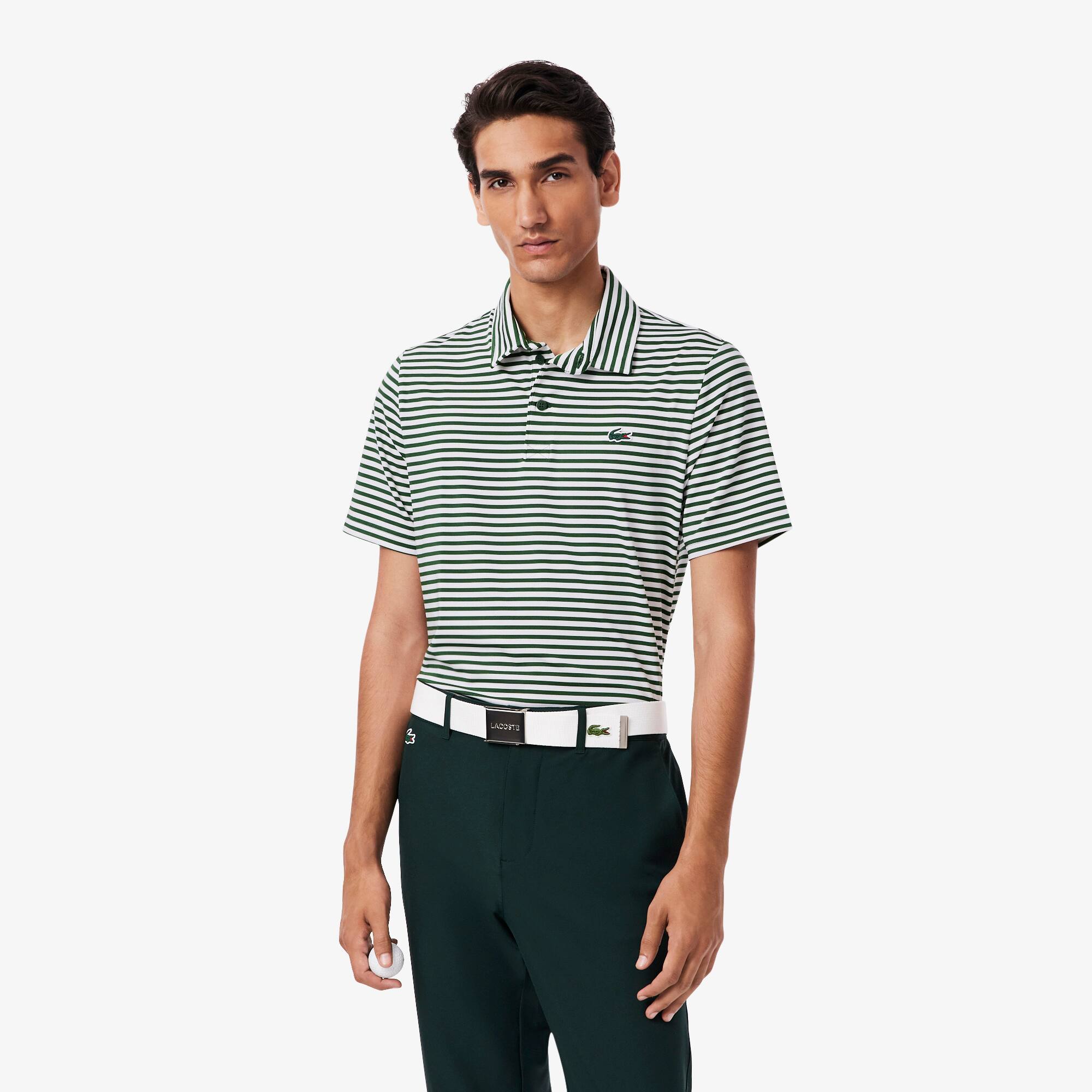 Lacoste Men's Regular Fit Uv Protect Golf Polo - 4xl - 9 In Green