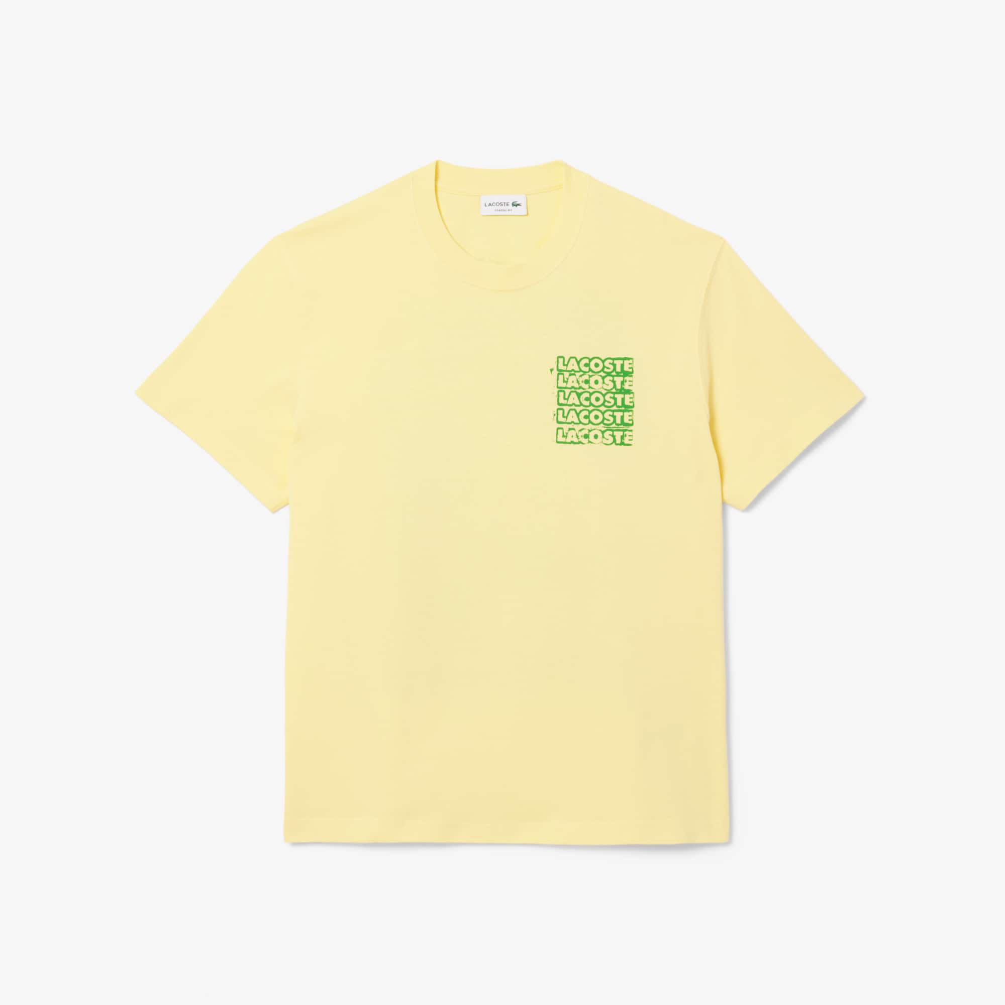 Men's Cotton Jersey Graphic T-Shirt - T-shirts - New In 2026 | Lacoste