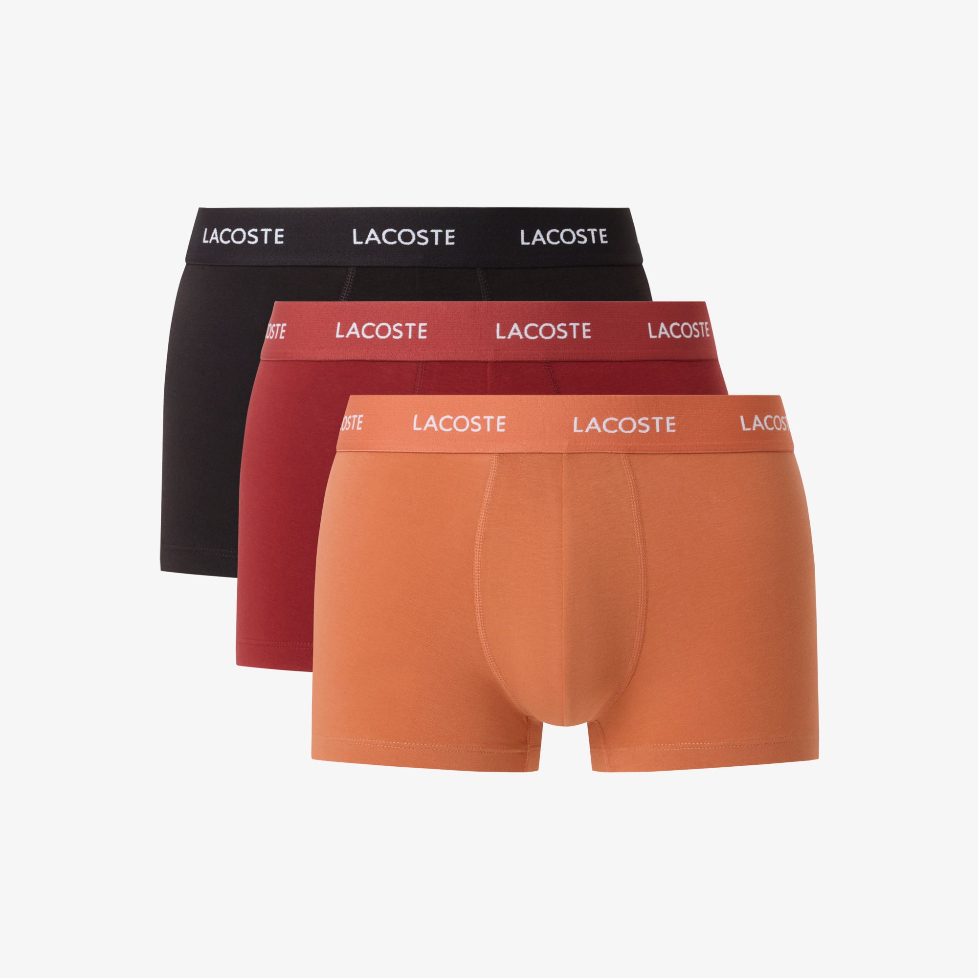 3-Pack Branded Stretch Jersey Trunks