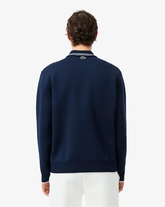 Sweatshirt col polo zipp&eacute; Tennis H&eacute;ritage