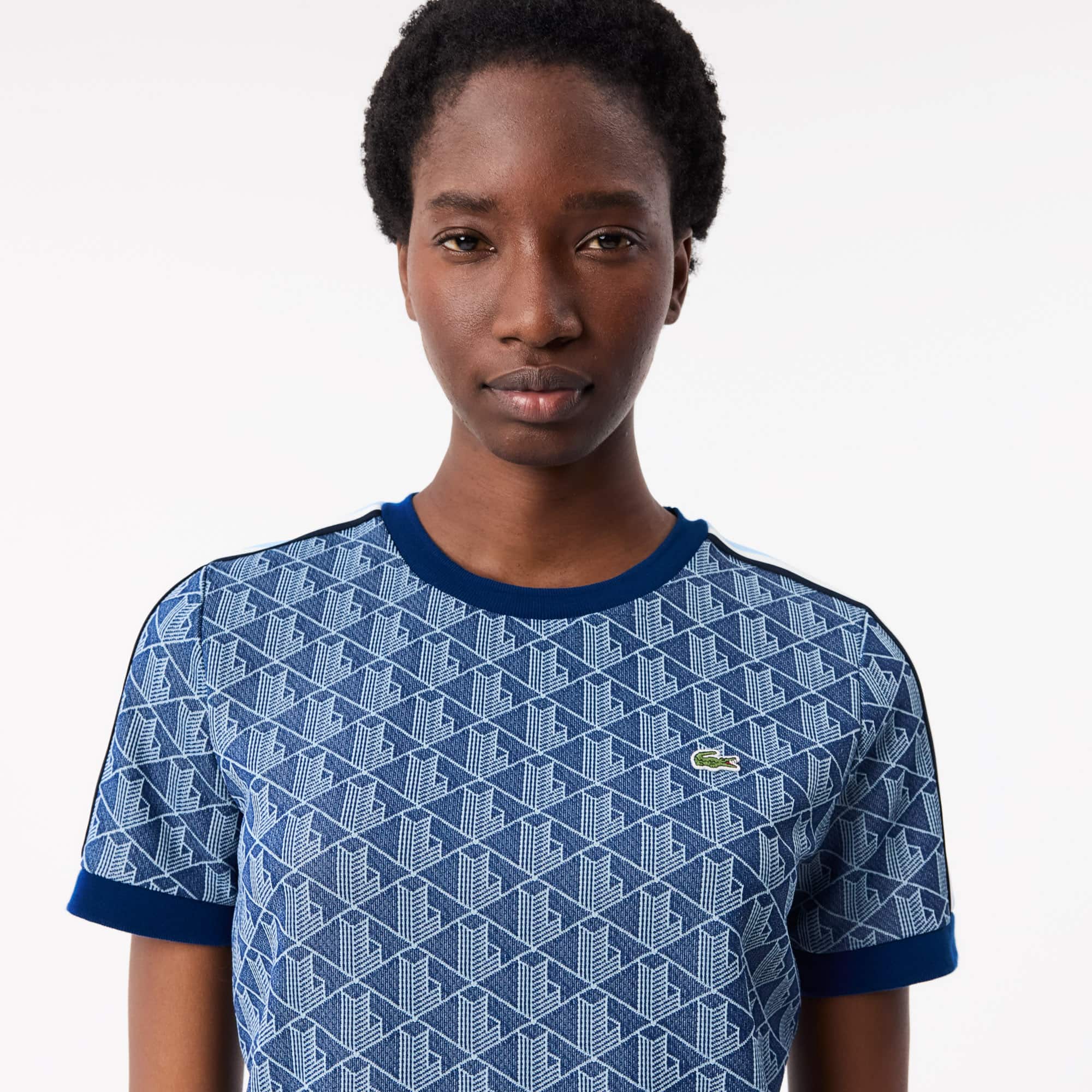 Women's Slim Fit Monogram T-Shirt - T-Shirts & Tops - New In