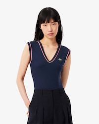 Women's Slim Fit Open Back Cotton Bodysuit