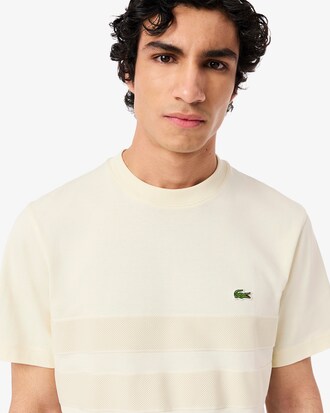 Playera De Punto Grueso Con Bandas De Malla