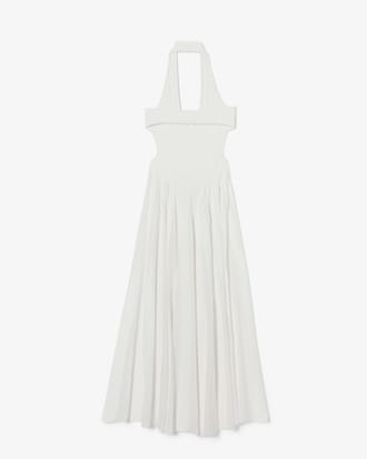Women's Runway Ribbed Pleated Dress