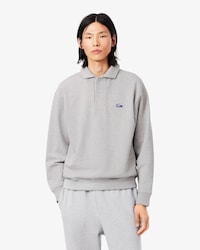 Fleece Polo Collar Sweatshirt