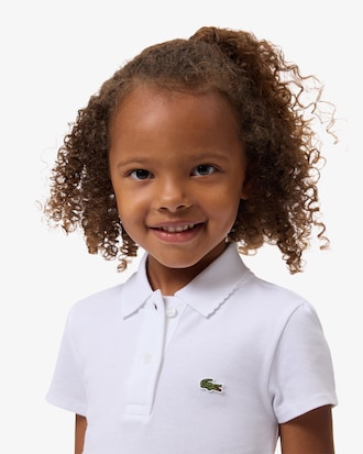 Girls' Scalloped Collar Piqu&eacute; Polo