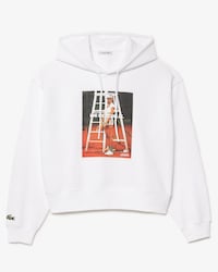 Sudadera con gorro y estampado extragrande