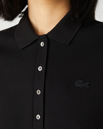 Women's Slim Fit Stretch Mini Piqué Polo Dress