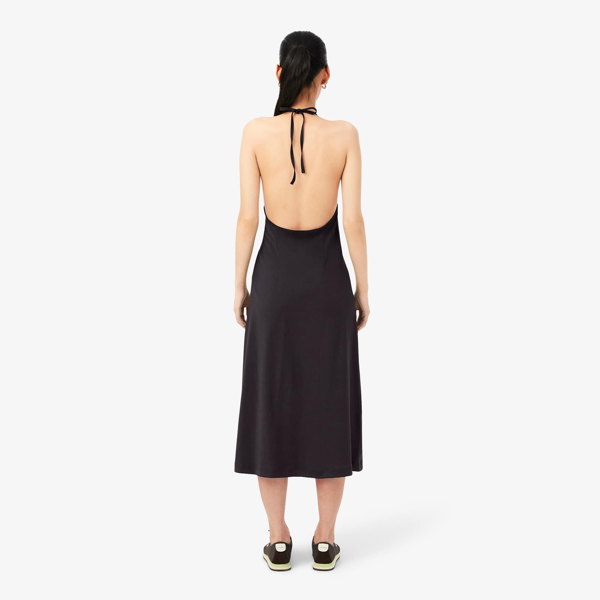 lacoste long dress Lacoste Backless Strappy Maxi Dress