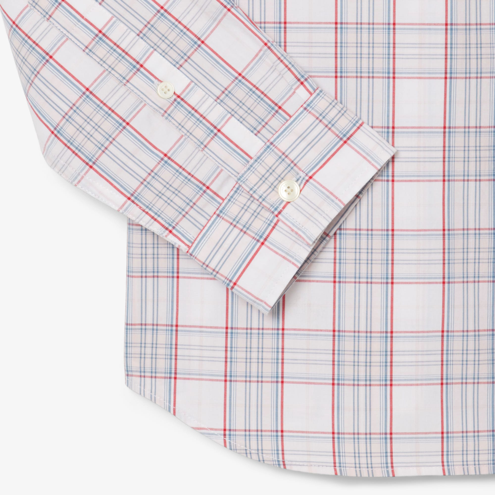 メンズ　LACOSTE スリムフィット チェックシャツ US Sサイズ USXS(JPSサイズ相当)LACOSTE スリムフィット チェックシャツ