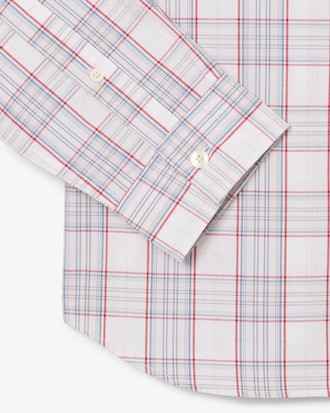 Chemise stretch avec imprimé à carreaux