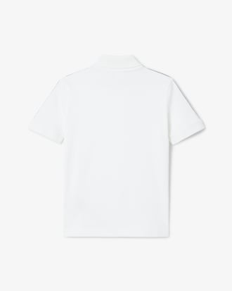 Branded Stripe Cotton Pima Polo Shirt