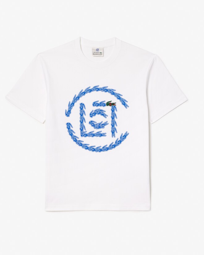 Unisex Lacoste x CLOT Regular Fit Cotton Graphic T-Shirt - T  