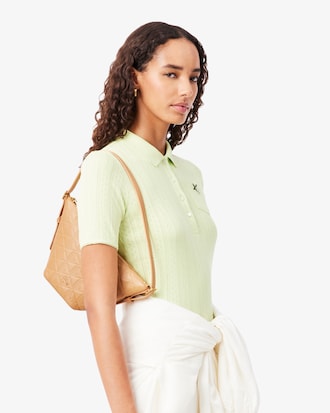 Small Maheki Embossed Leather Hobo Bag